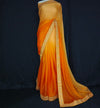 Orange Ombre Saree