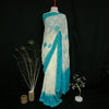 Elegant 7-Yard Broshia Chiffon  Saree with Light Sea Green Embroidery Work